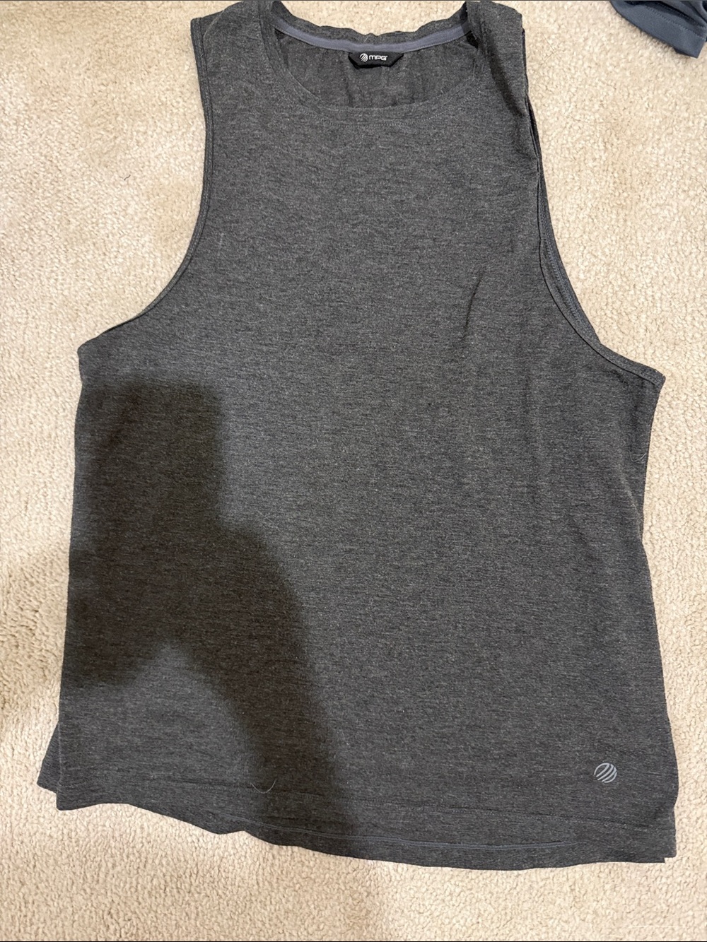 MPG Women's Dark Charcoal Athletic Tank Top